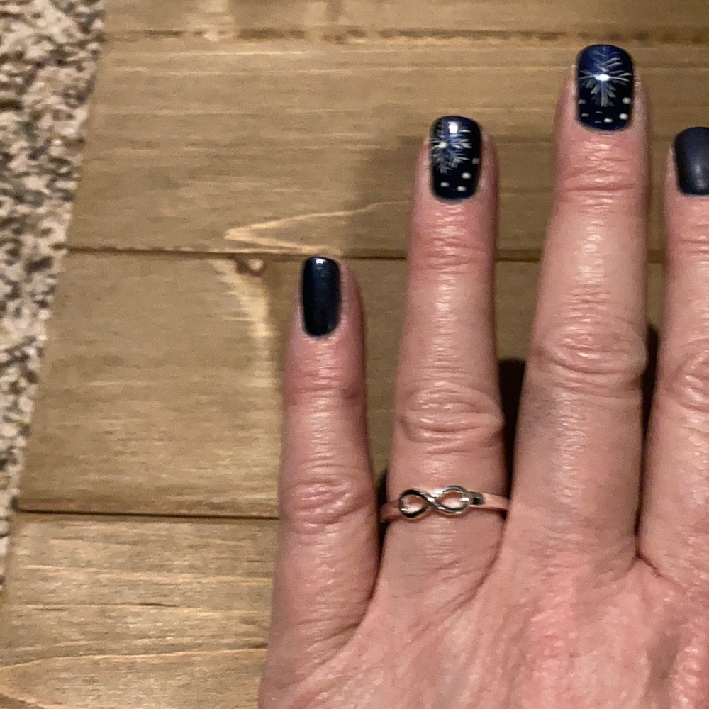 Silver eternity ring